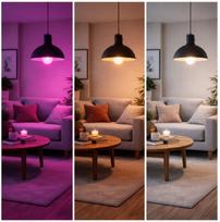LED lemputės DELTACO SMART HOME, E27, RGB, WiFi, 9W, 3vnt pakuotė / SH-LE27RGBA6002-3P / 1902592
