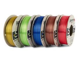 3D plastikas PLA blizgus (silk) mix 5x0.25kg Spectrum