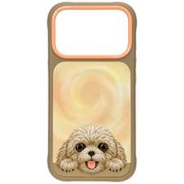 Case Nimmy Big Eyed Lying Teddy Poodle for iPhone 18 Pro / 17 Pro brown