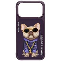 Case Nimmy Glasses Cool Dog for iPhone 18 Pro Max / 17 Pro Max purple