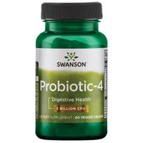SWANSON PIENO RŪGŠTIES BAKTERIJOS (PROBIOTIKAI 4) 60 KAPS. maisto papildas