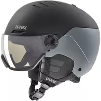 UVEX „Wanted Visor pro V“ juodos matinės spalvos slidinėjimo šalmas