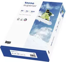 Papyrus Superior Tecno A4 90g Balto kopijavimo popieriaus pakuotė 500 lapų