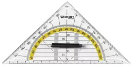 Westcott Geodreieck Liniuotė / Matlankis 16 cm Skaidrus Polistirenas