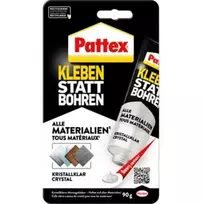 Pattex Universal Adhesive Glue Instead of Drilling Crystal Clear PKBC1 90g