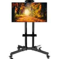 MOZOS 1500 Mobilus TV Stovas 32-70 colių televizoriams ir monitoriams, juodas