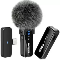 MOZOS MX2-DUAL belaidžių segamųjų mikrofonų rinkinys telefonams, 2 mikrofonai, 2,4 GHz, USB-C