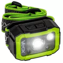VAYOX VA0187 įkraunamas žibintuvėlis ant galvos, 750 lm, CREE + SMD, judesio jutiklis, IP66