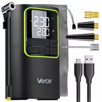 VAYOX VA0409 Rechargeable Air Pump 4000mAh Cylinder 19mm Digital Tire Inflator