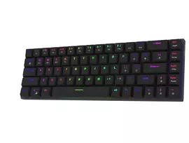 AQIRYS Agena 65% žemo profilio belaidė mechaninė klaviatūra, Gateron Red jungikliai, juoda