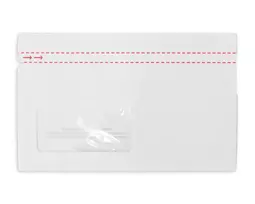 ELCO Quick Vitro dokumentų vokas C5/6, langelis priekyje kairėje, su lipnia juostele, 110 g/m², baltos spalvos, 250 vnt. (29213.00)
