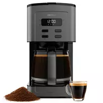 Cecotec Coffee 66 Time Lašelinio Kavos Virimo Aparatas 950W 1.5L 12 Puodelių LCD Laikmatis Nerūdijantis Plienas