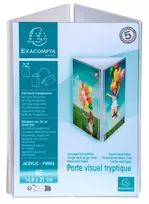 Exacompta A5 vertikalus trikampis informacinis stovelis, trijų pusių, 1 vnt. (85558D)