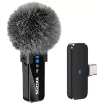 MOZOS MX2-SINGLE belaidis segamasis mikrofonas telefonams, 2,4 GHz, USB-C