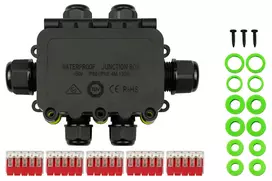Kabelmeister IP68 6 krypčių jungiamoji dėžutė be įrankių