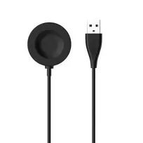 FIXED USB-A magnetinis įkrovimo laidas, skirtas Huawei Watch GT 2 Pro/3/3 Pro/4/4 Pro/5/5 Pro/6/6 Pro, juodas, 1 m