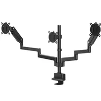 One For All DM4310 Solid Triple Monitor Arm stalinis laikiklis 13-35 colių ekranams, 10kg vienai rankai, juodas