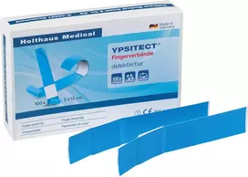 Holthaus Medical YPSITECT pirštų pleistras 40602 mėlynas 2,0 x 12,0 cm 100 vnt.
