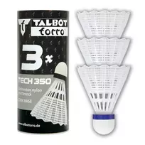 TALBOT TORRO Tech 350 Medium nailono badmintono kamuoliukas, baltas/mėlynas, 1 vnt. 479112