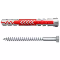 Fischer DuoPower 10 x 80 S K NV universalus kaištis su varžtu, 1 rinkinys (543797)