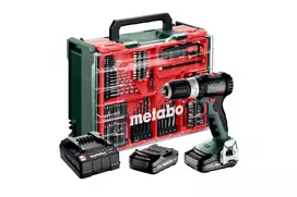 Metabo SB 18 L BL Set akumuliatorinis smūginis gręžtuvas 18V bešepetėlinis 65 Nm su 2x 2.0 Ah Li-Power baterijomis, įkrovikliu ir dėklu 613157710