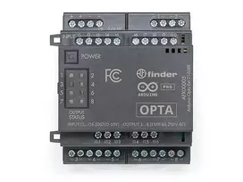 Arduino Pro Opta Ext D1608E plėtimo modulis, 16 programuojamų įtampos įėjimų, 8 elektromechaninės relės 250 V AC 6 A (AFX00005)