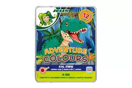 JOLLY X-BIG Adventure Colours spalvoti pieštukai, įvairių spalvų, 12 vnt. (3099-0151)