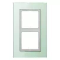 JUNG LSP 982 GLAS dvigubas stiklinis rėmelis, LS PLUS, 115 x 186 x 11 mm