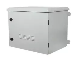 Allnet SO serijos 19 inch 12U IP55 sieninis korpusas, 638 mm gylio, su 4 krypčių ventiliatoriaus bloku, šviesiai pilkas (ALL-SO03-6612-G-DGRAUV2)