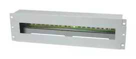 Allnet 19 inch 3U DIN bėgio skydas automatiniams jungikliams, gylis 61 mm, priekinis montavimas, šviesiai pilkas (ALL-S0002257)