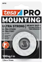 tesa Mounting PRO Ultra Strong 66792-00000-00 tvirtinimo juosta, balta, (ilgis x plotis) 1,5 m x 19 mm