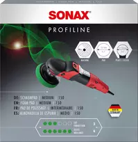 SONAX PROFILINE 150 vidutinio kietumo poliravimo kempinė, žalia