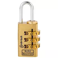 Burg-Wächter Combi-Lock 80 15M kodinė pakabinama spyna, auksinė
