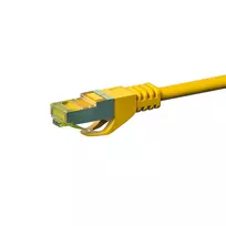DSIT DC-77-005 CAT7 S/FTP (PiMF) RJ45 tinklo laidas, 0,5 m, geltonas