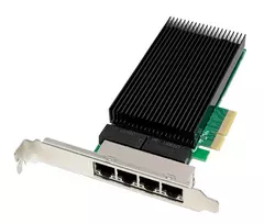ALLNET ALL0145-4-2.5G-TX PCIe x4 serverio tinklo plokštė, 4 prievadai 2,5 Gigabit, varinis RJ45