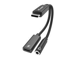 Equip 133470 USB-C – 3,5 mm (3 kontaktų) adapteris su DAC, 0,12 m, juodas