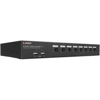 Lindy KVM komutatorius 39540, 8 prievadai, DisplayPort 1.2, USB 2.0, 4K Ultra HD 60 Hz, audio, 1U, juodas