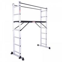 Ecomax Kopėčios/darbo platforma EML0301&EMX, 2x7, 150kg, 1,98m, 1,70m, 3,06m, 2 apsauginiai turėklai, aliuminis, EN131