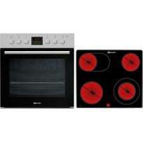 Bauknecht viryklės rinkinys HEKO H200, 65l, 4 zonos, stiklo keramika, nerūdijantis plienas, LCD, A klasė, 9600W, 7000W