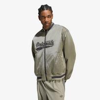 adidas Shiny Originals Bomber Jacket Silver Pebble - Dydis XL (KR9731 Striukės)