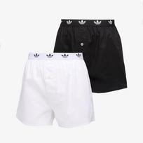 Bokserki adidas Woven Boxer 2-Pack Black/ White - Dydis M (4AR007-011 Šortai)