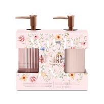 Grace Cole Peony Hand Care Set ( Pivoňka, Broskev & Malina ) - Dárková sada ( 2 ks ) Vonios ir dušo priemonė