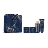 Grace Cole Pear Shower Care Set ( Hruška & Santalové dřevo ) - Dárková sada v plechové dóze ( 4 ks ) Vonios ir dušo priemonė