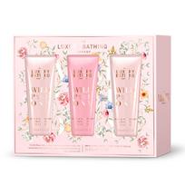 Grace Cole Hand Cream Set ( Pivoňka, Broskev & Malina ) - Dárková sada krémů na ruce ( 3 ks ) Rankų priežiūros priemonė