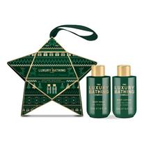 Grace Cole Luxury Bathing Star Set ( Pistácie & Karamel ) - Dárková sada péče o tělo ve vánoční hvězdě ( 2 ks )
