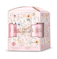 Grace Cole Luxury Bathing Body Care Set ( Pivoňka, Broskev & Malina ) - Dárková sada péče o tělo ( 3 ks )