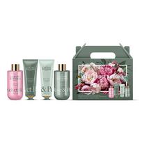 Grace Cole Rose & Peony Body Care Box ( Růže & Pivoňka ) - Dárková sada péče o tělo ( 4 ks )