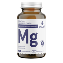 ECOSH bioaktyvus Magnis, bisglicinatas 100 mg, su vitaminu B6, 120 kapsulių