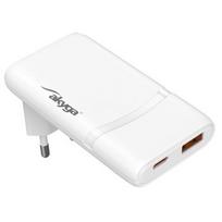 Akyga įkroviklis USB-A + USB-C AK-CH-31