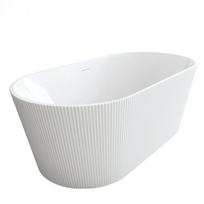 Laisvai pastatoma vonia REA Ofelia 170 + juodas vožtuvas Balta, 170x74x59,5cm